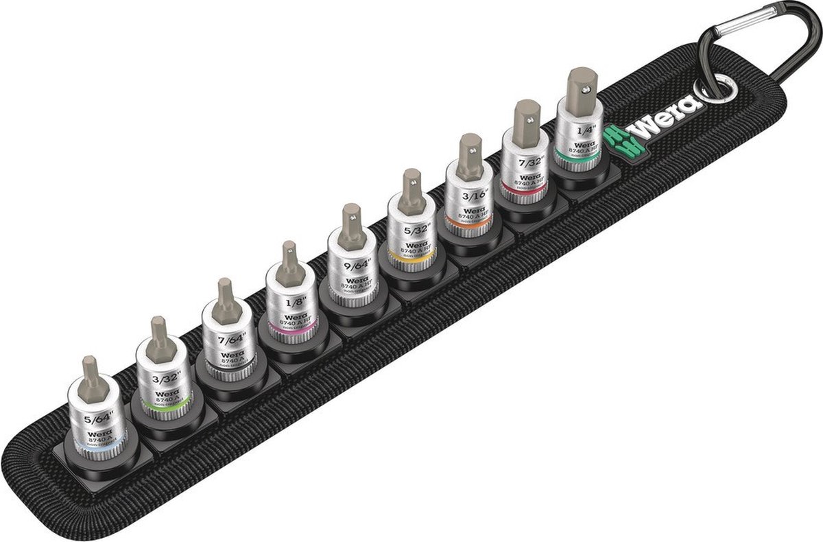 Wera Belt A Imperial 1 Jeu de douilles 1/4 (6.3 mm) 11 pièces 05003884001