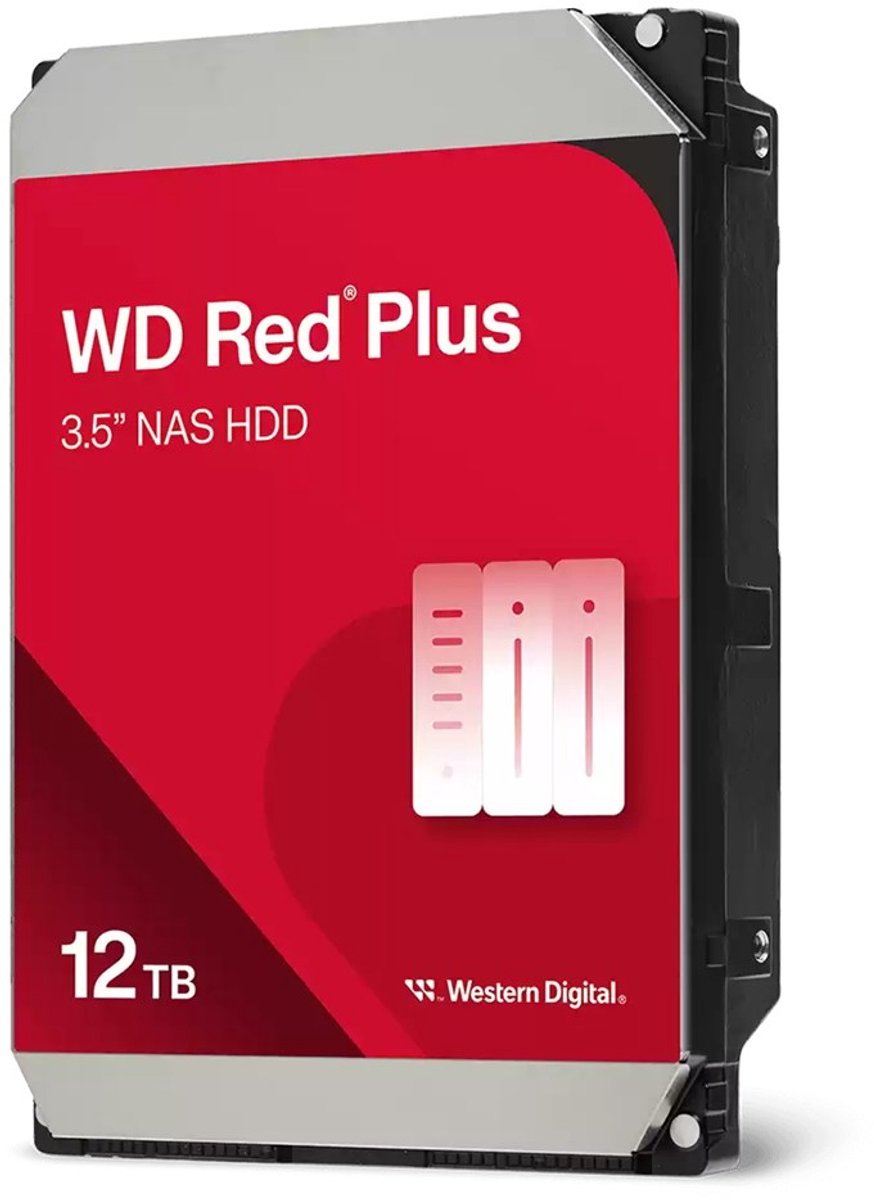 WD Red Plus - 12TB - Harddisk - WD120EFGX - SATA-600 - 3.5"