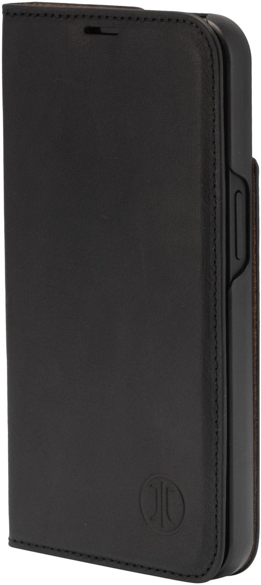 JT Berlin BookCase Tegel Étui portefeuille Apple iPhone 16 Pro noir fonction socle 11060