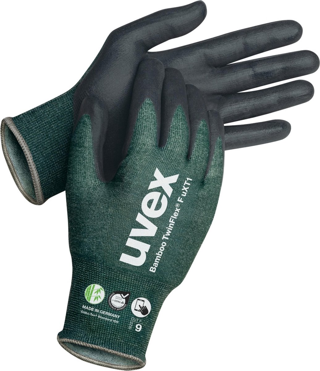 uvex 6009506 60095 HPPE, Elasthane, Polyamide Gants de protection contre les coupures 10 paire(s)