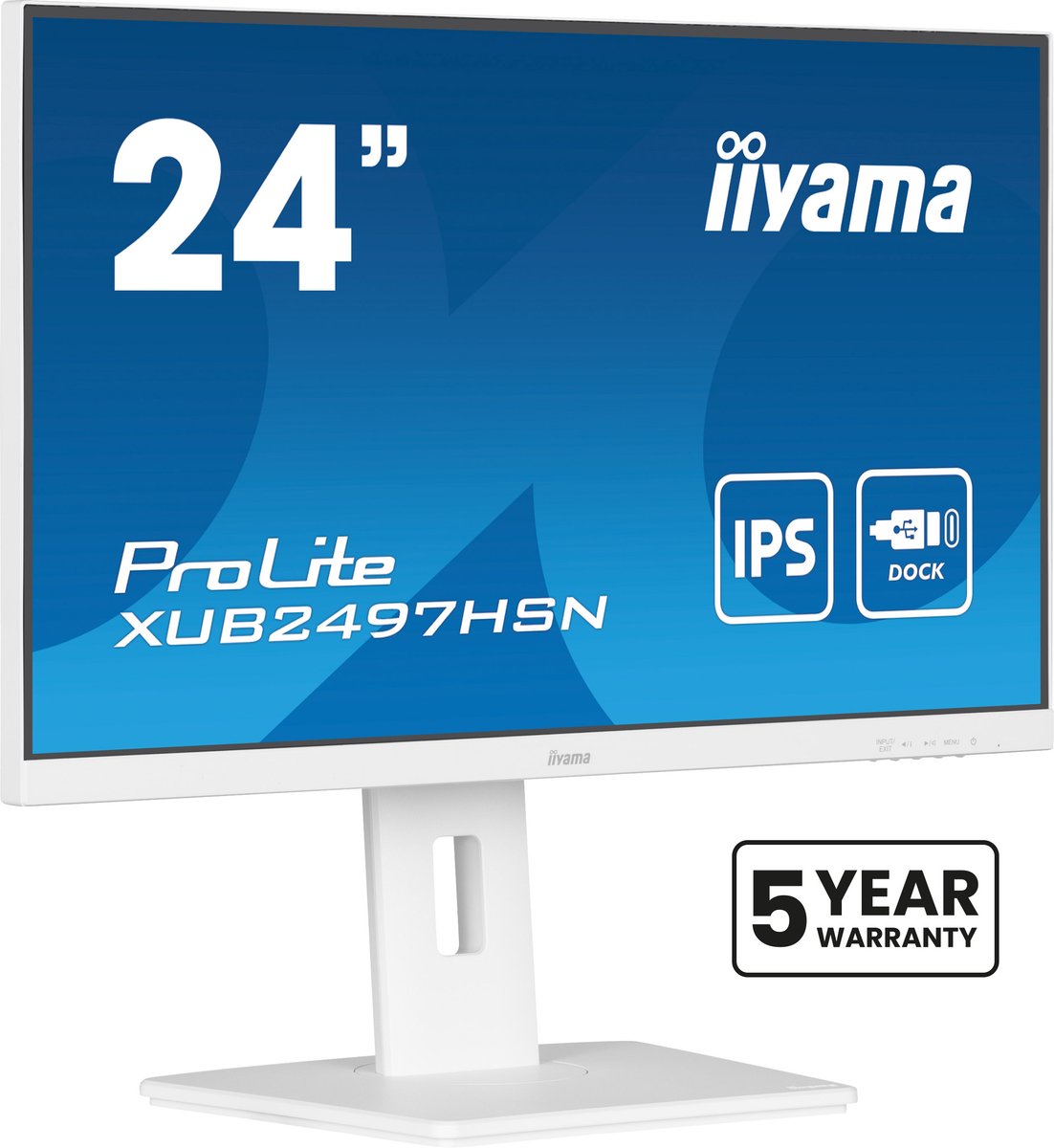 24" iiyama ProLite XUB2497HSN-W2 - 1920x1080 - 100Hz - IPS - 65W USB-C