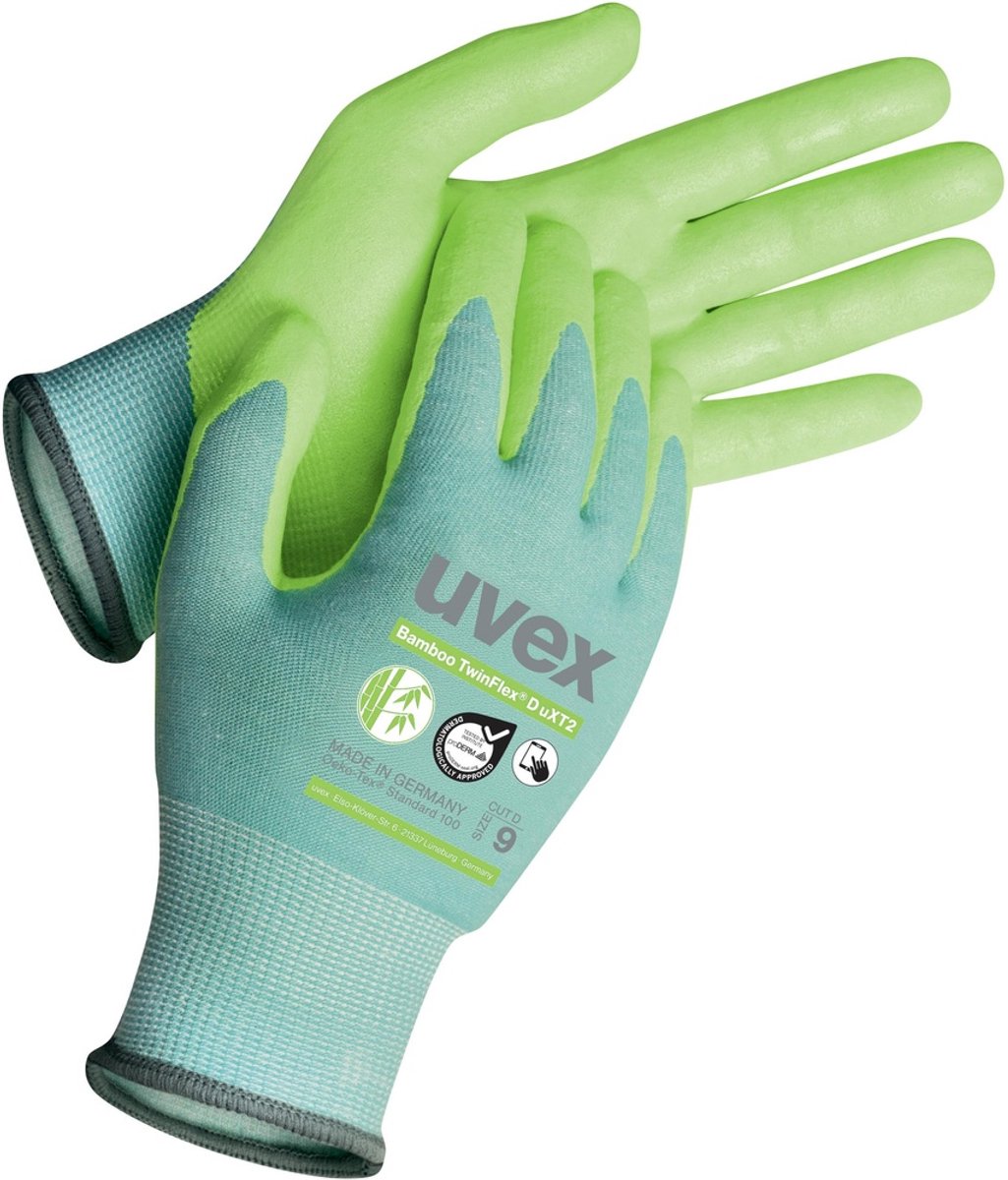 uvex 6009309 60093 HPPE, Elasthane, Polyamide Gants de protection contre les coupures 10 paire(s)