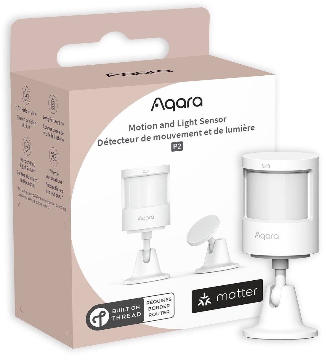 Aqara Détecteur de mouvements ML-S03D blanc Apple HomeKit, Alexa, Google Home