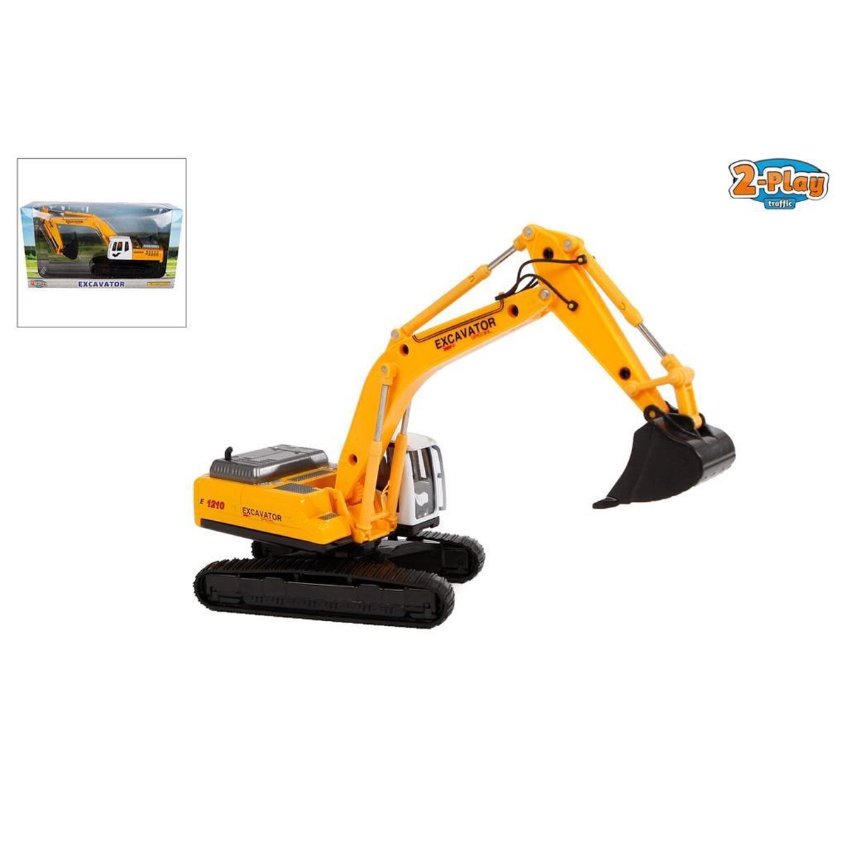 2-Play Traffic 2-Play Die-cast Excavator 22cm
