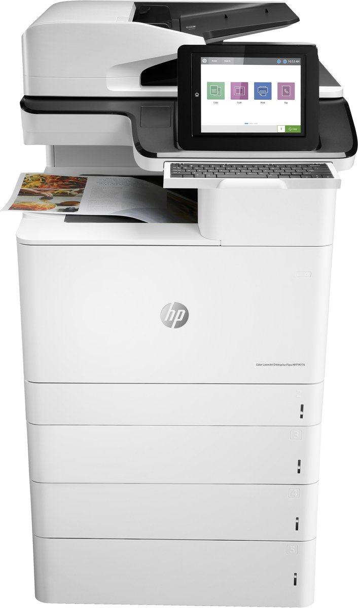 HP LaserJet Enterprise Flow MFP M776z - Color Laser - 46 ppm - 1200 dpi Multifunktion - Farve - Laser