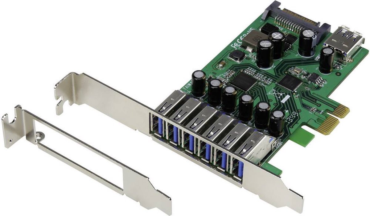 Renkforce 6+1 ports Carte contrôleur USB 3.0 USB-A PCIe