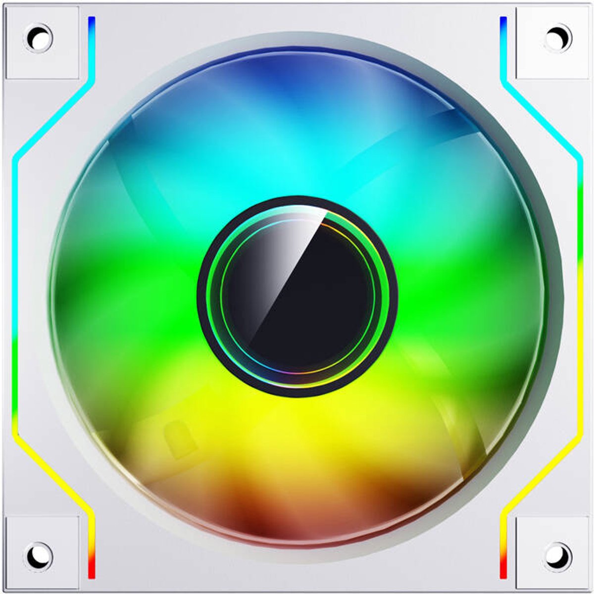 Darkflash DM20 computer fan (white) - Kabinet køler - 120mm - Hvid - 32 dBA