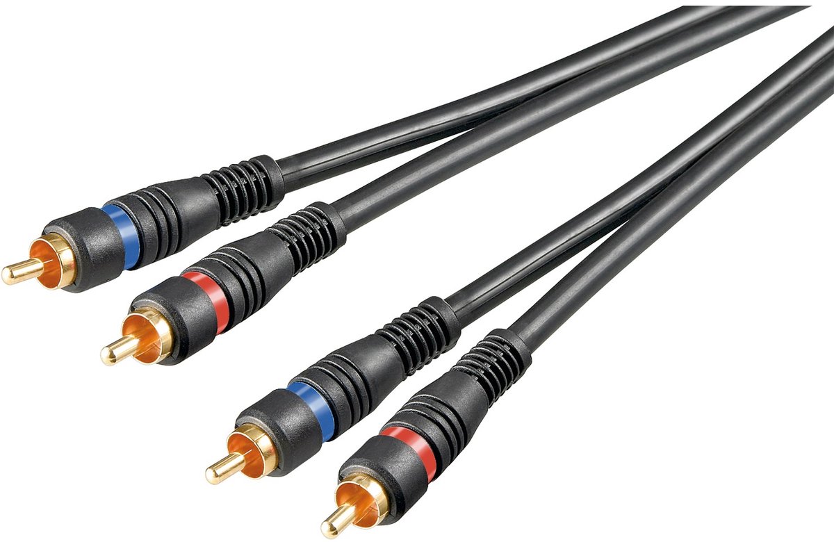 Pro RCA Stereo Cable - Shielded - 0.2m