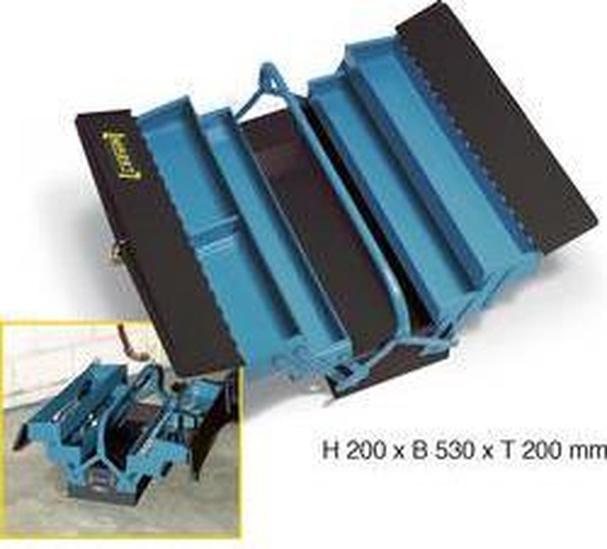 Hazet 190L 190L Boîte à outils vide acier noir, bleu