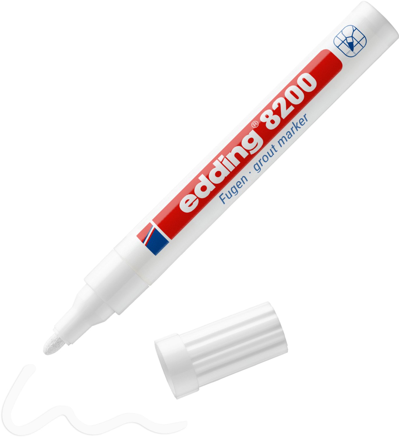 Edding e-8200 fugemarker hvid