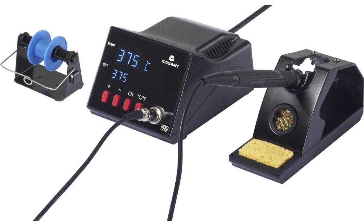 Station de soudage;TOOLCRAFT TO-8962 ESD numérique 70 W 480 °C (max) avec panne à souder