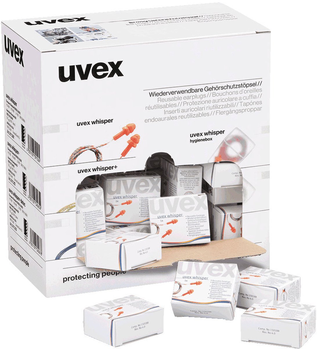 Bouchons doreille 23 dB uvex whisper 2111201 50 paires