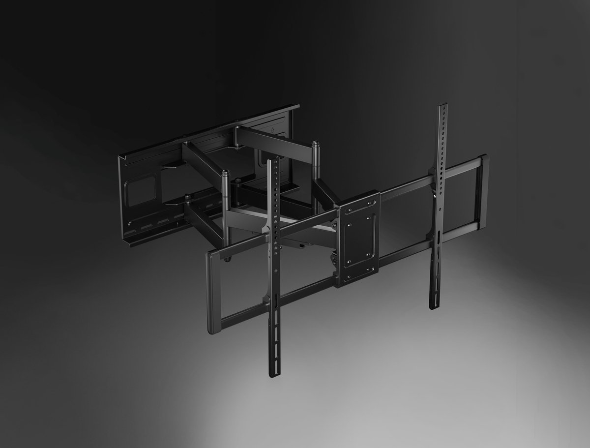 Gembird mounting kit - for LCD / LED display - full motion - black - Maks 120 kg - Maks størrelse 120 "