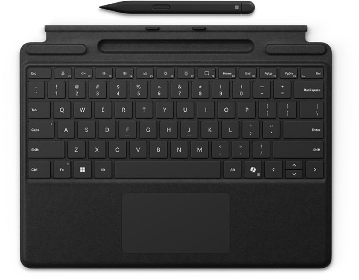 Microsoft Surface Pro Keyboard - Tastatur - Fransk - Sort