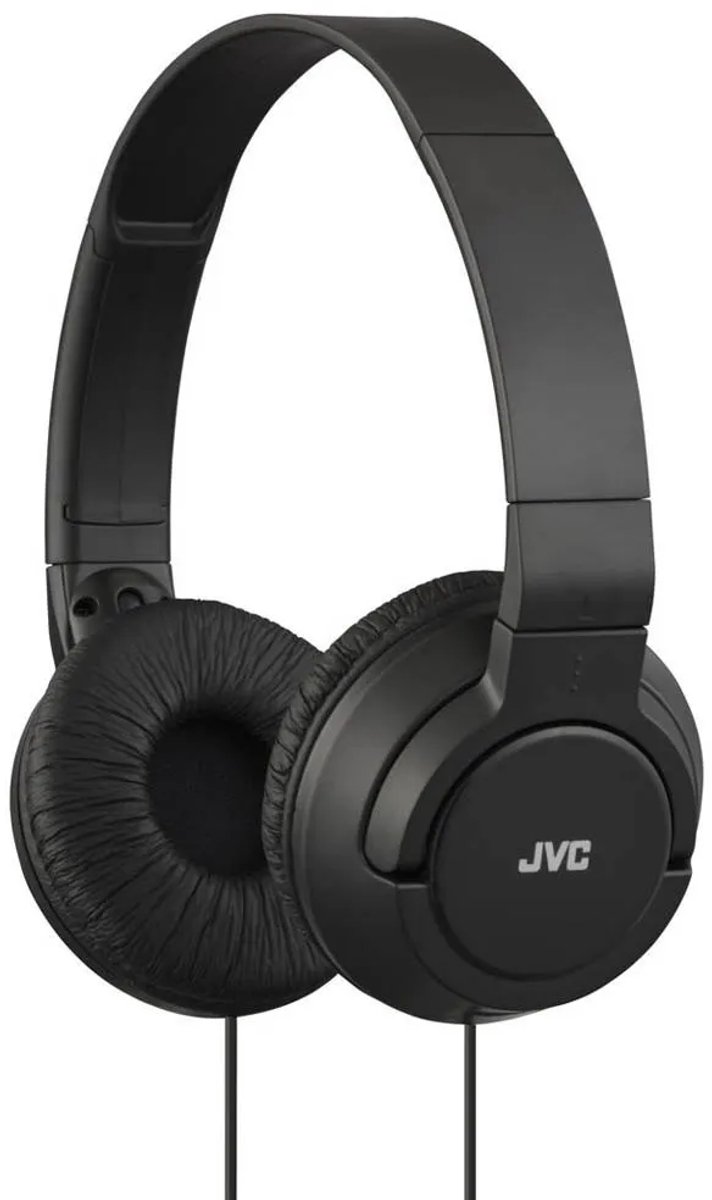 JVC HA-S180 lightweight headphones. Black