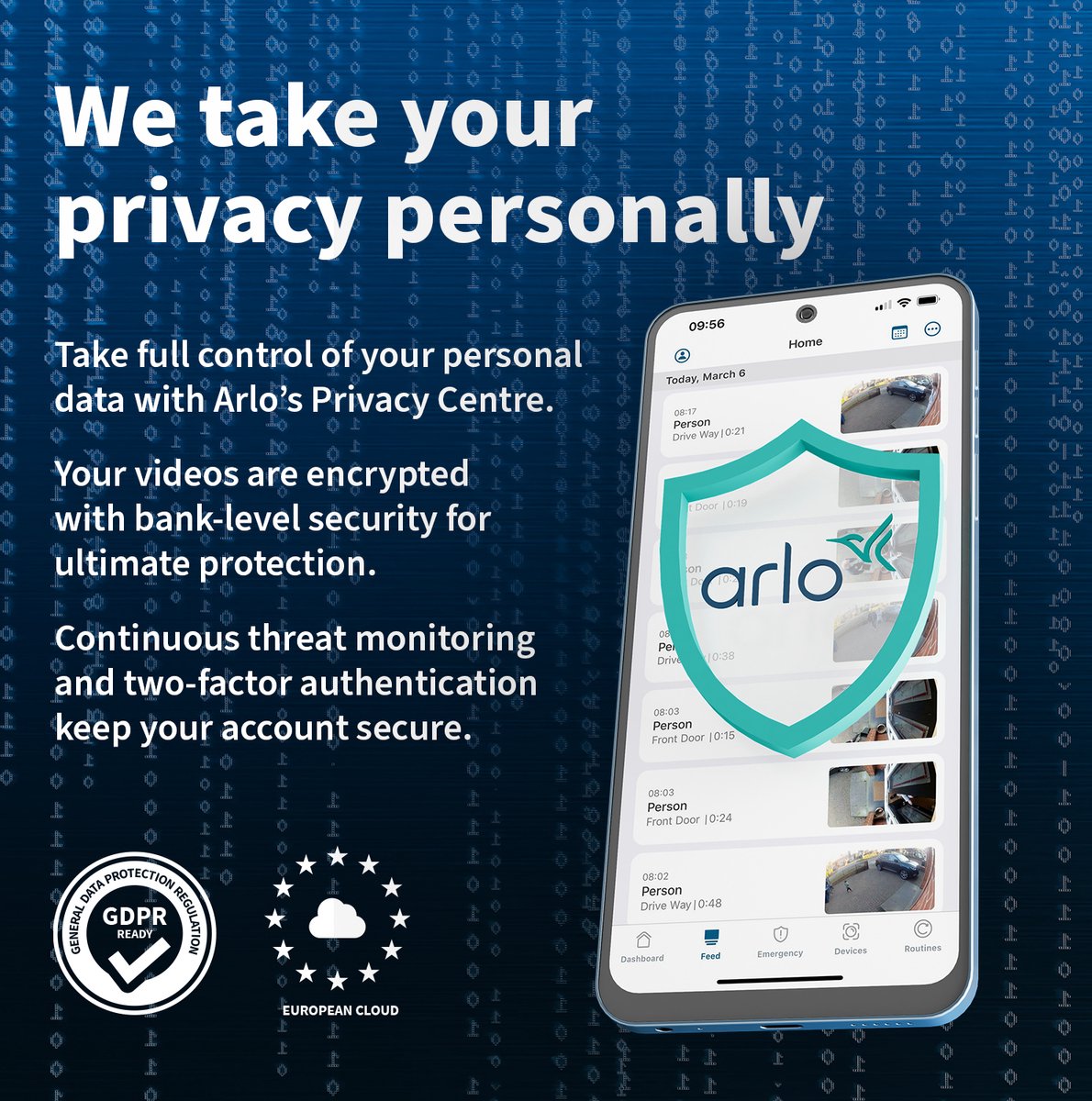 Arlo Essential 3 HD-overvågningskamera (3-kameraer)