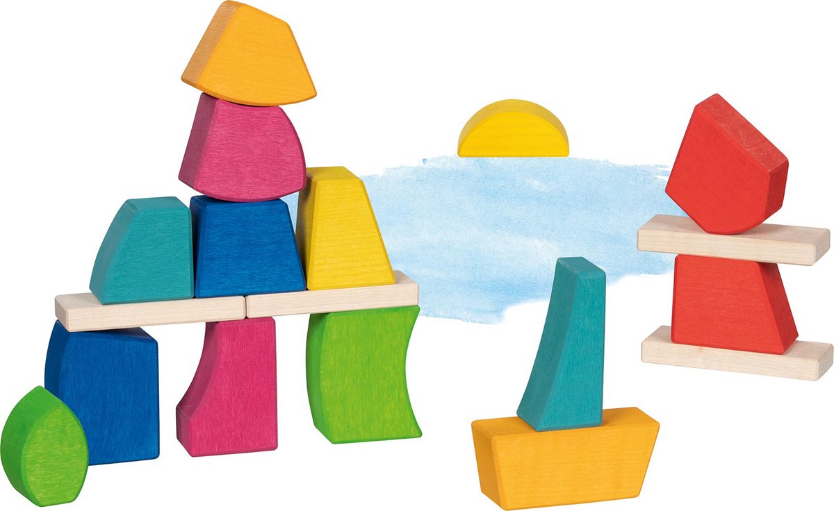 Goki Wooden Building Blocks Creo 14 pcs.