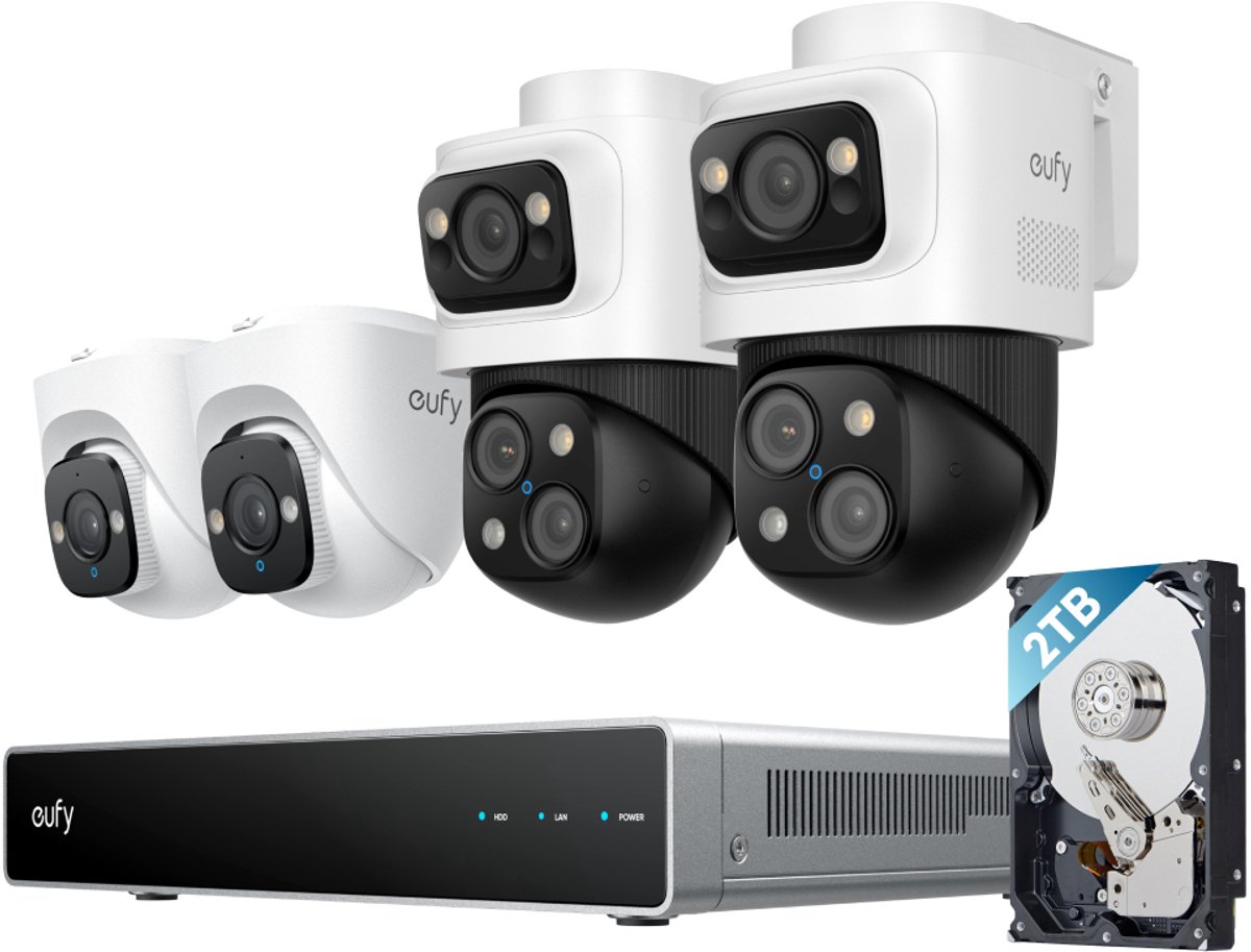 eufy eufy NVR Security System S4 E8E00325 filaire, Ethernet IP-Set enregistreur vidéo réseau3840 x 2160 pixels
