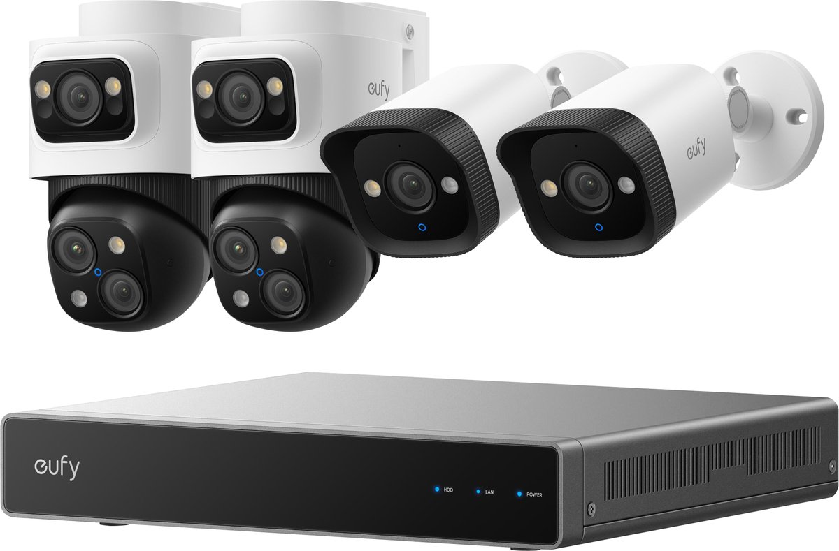 eufy eufy NVR Security System S4 E8E00323 filaire, Ethernet IP-Set enregistreur vidéo réseau3840 x 2160 pixels