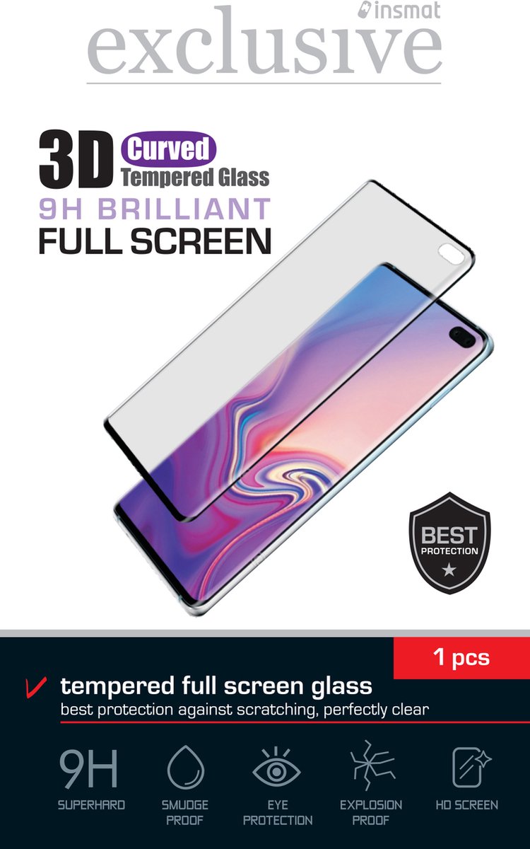 Insmat 3D Curved Brilliant Full Screen - screen protector for mobile phone