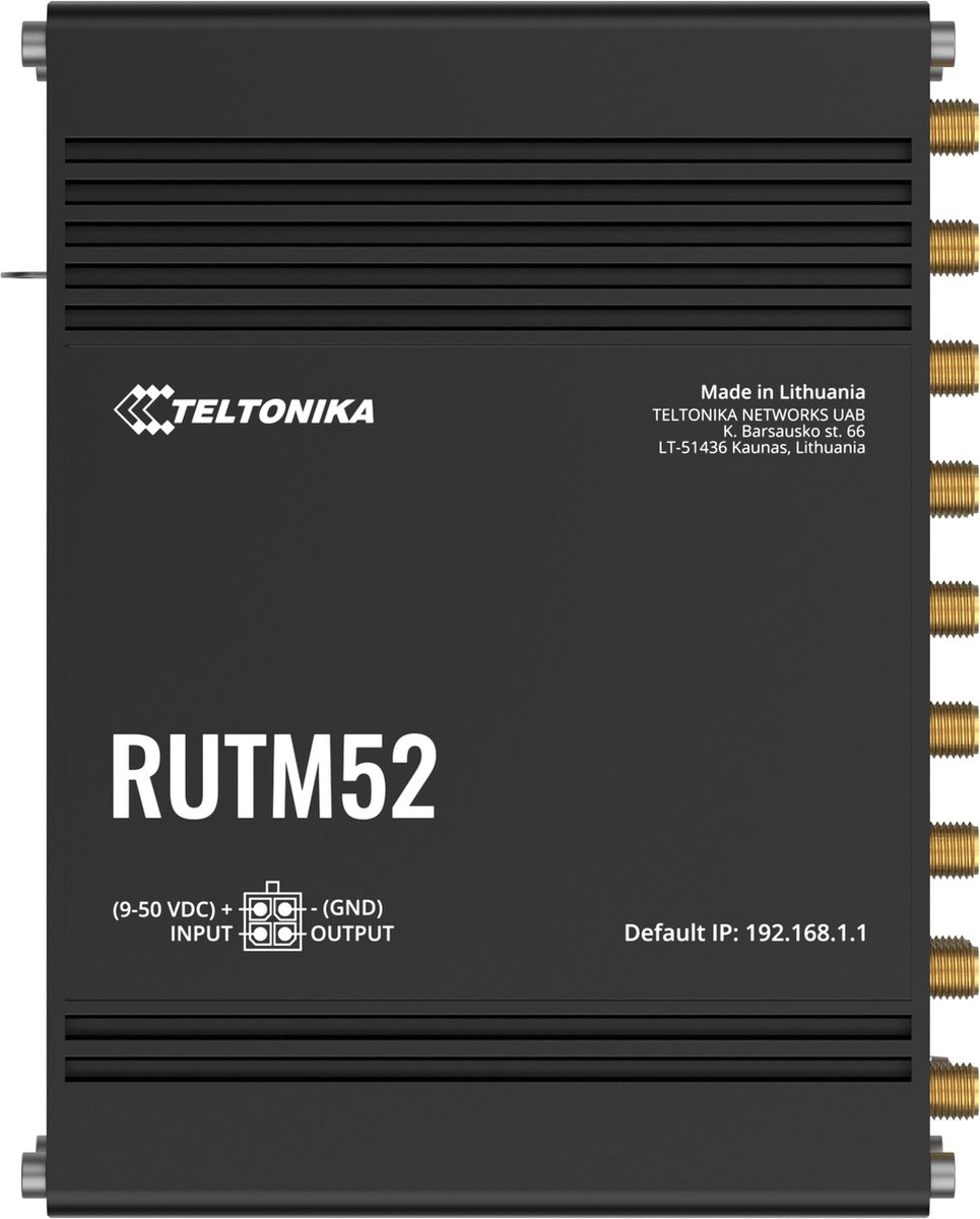 Routeur Teltonika RUTM52 Modem intégré: 5G