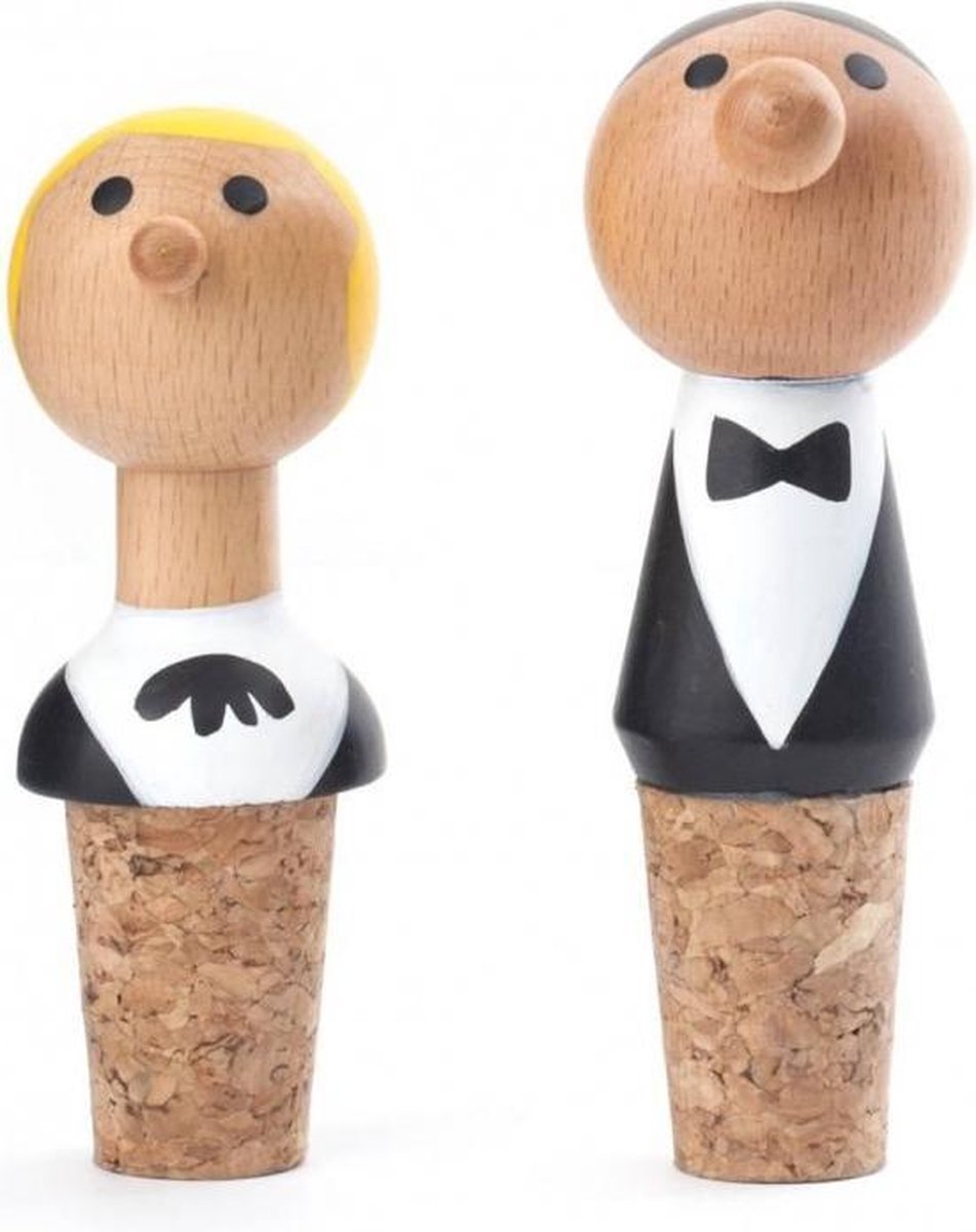 Kikkerland - Wine Stopper + Waiter (BA60) (Set of 2)