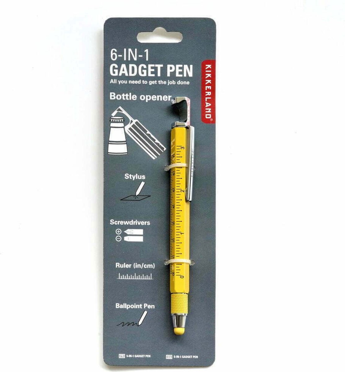 Kikkerland - 7-in-1 Gadget Pen (4435-A) Assorted