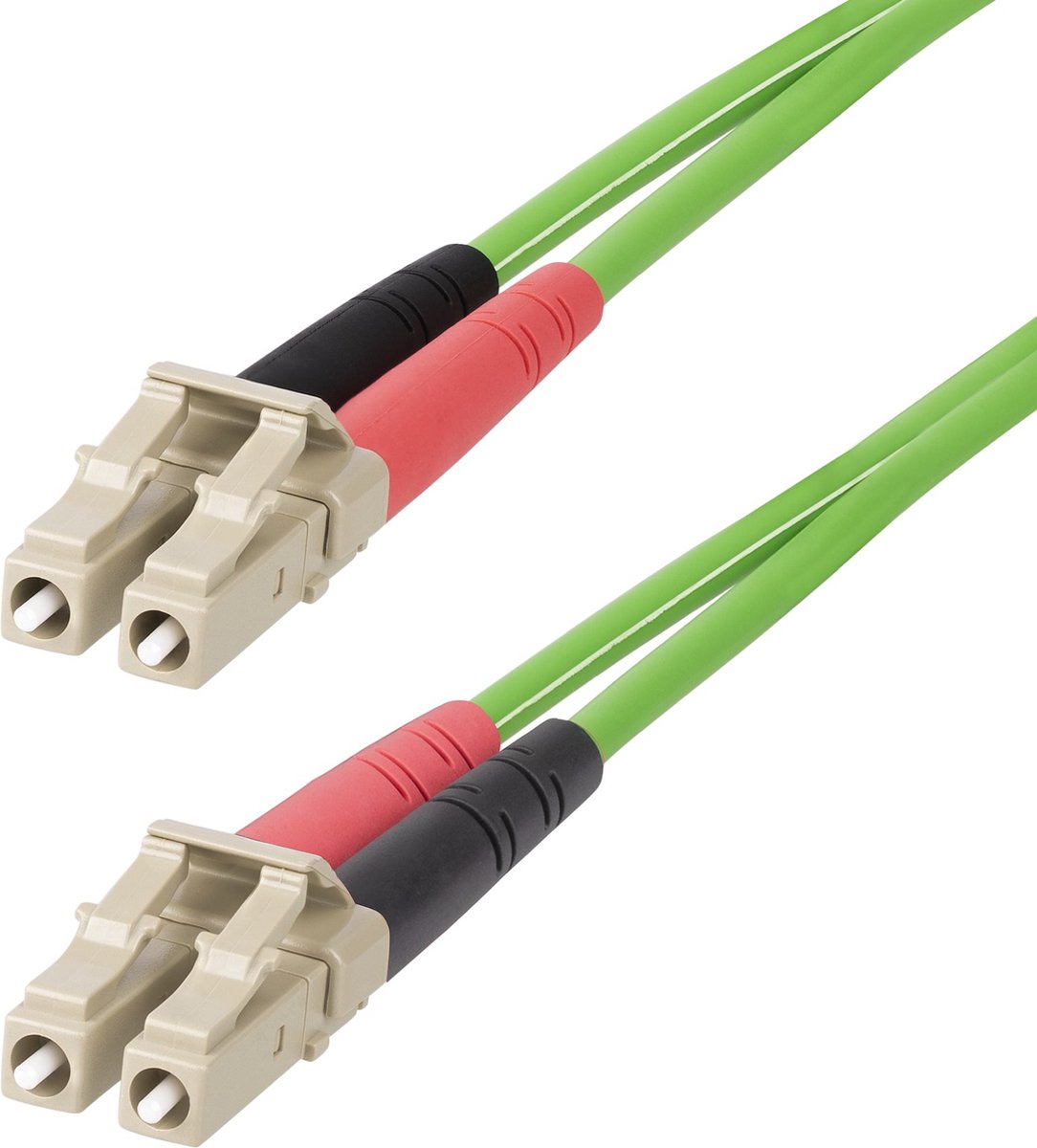 StarTech.com 5m (15ft) LC to LC (UPC) OM5 Multimode Fiber Optic Cable - patch cable - 5 m - green - Grøn - 5m