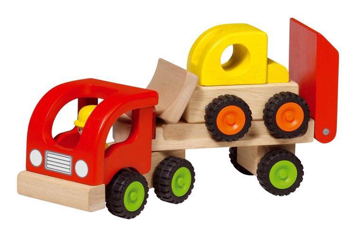 Goki Wooden Truck Low Loader