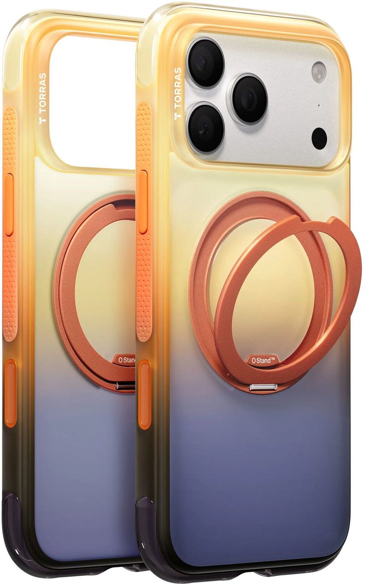 Torras O3 Air Gradient for iPhone 18 Pro Max - Orange/Purple