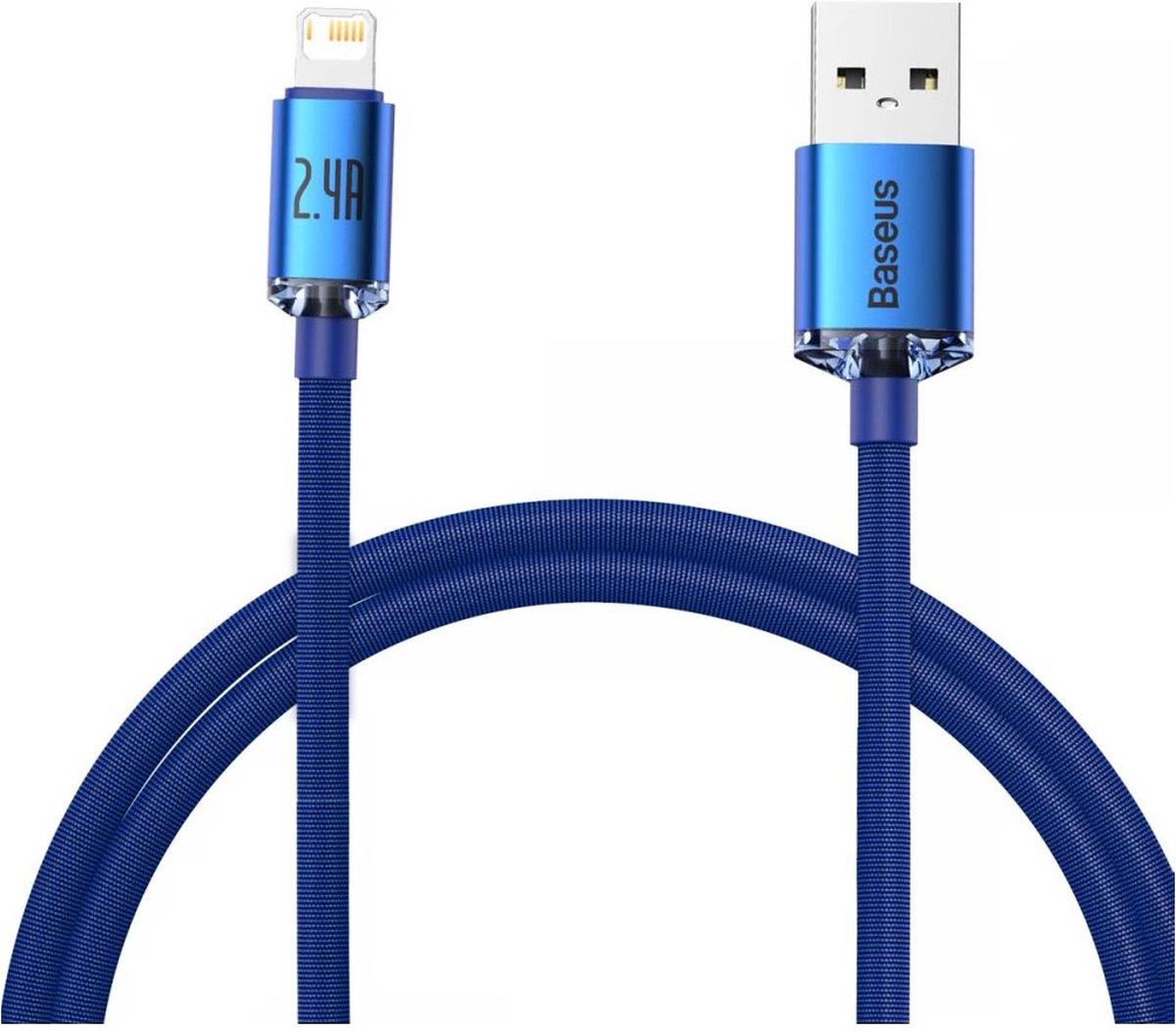 Baseus Crystal Shine cable USB to Lightning 2.4A 1.2m (blue)