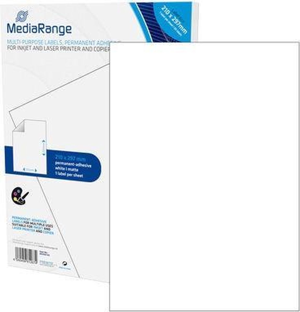 MediaRange - rectangular multipurpose labels - 50 label(s) - A4