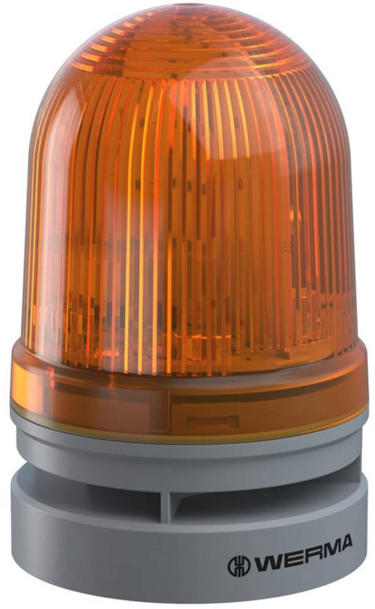 Werma Signaltechnik Avertisseur optique Midi TwinFLASH Combi 12/24VAC/DC YE 461.320.70 jaune double flash 12 V/DC 110 dB