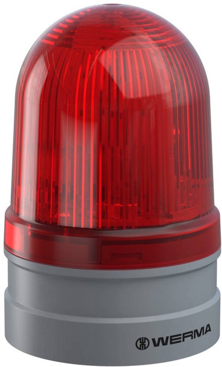 Werma Signaltechnik Avertisseur optique Midi TwinFLASH 12/24VAC/DC RD 261.120.70 rouge rouge double flash 12 V/DC
