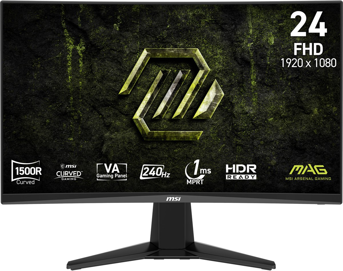 24" MSI MAG 245C X24 - LED monitor - curved - Full HD (1080p) - 24"