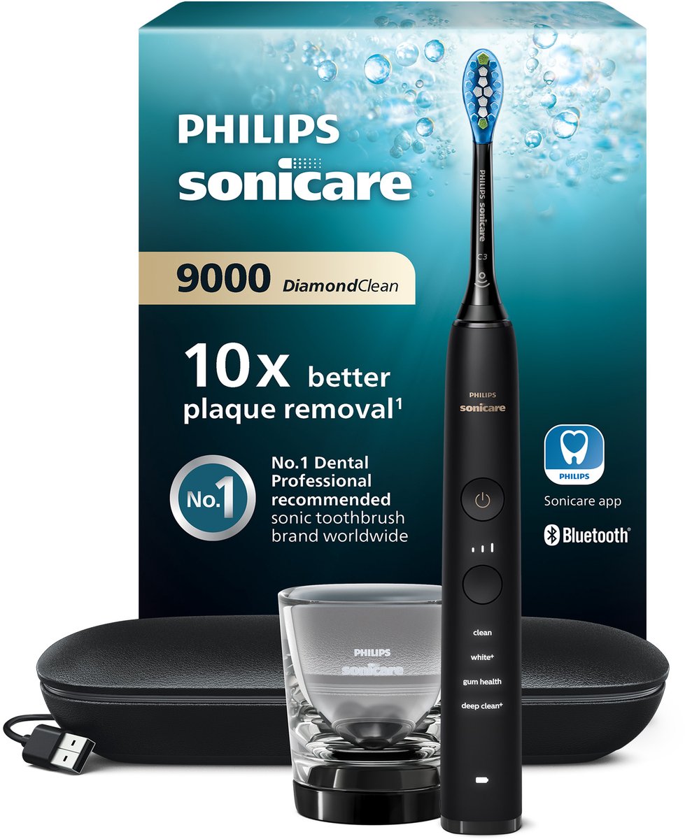 Philips Eltandbørste Sonicare DiamondClean 9000 HX9911/09 - Black
