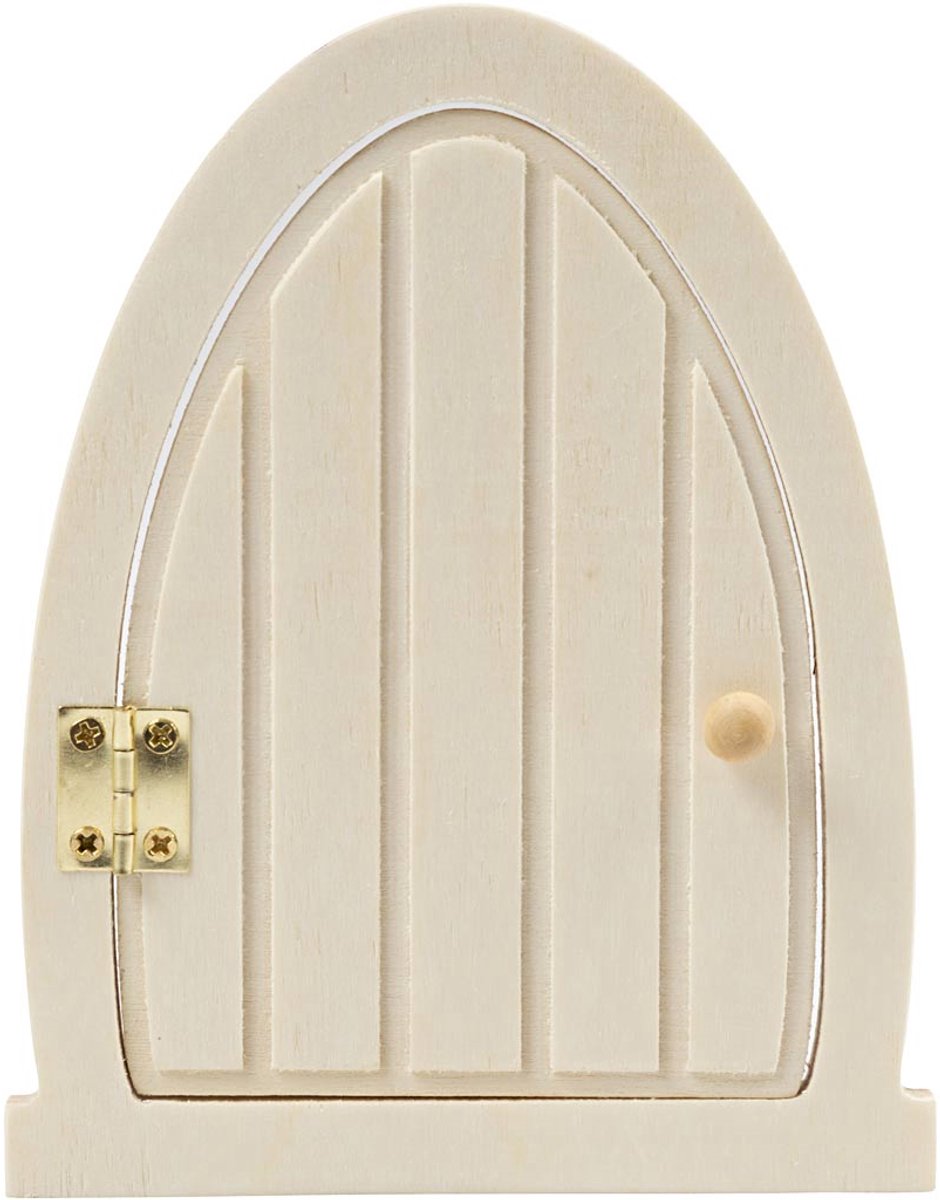 Creativ Company Wooden Miniature Door with Hinges 13x10cm