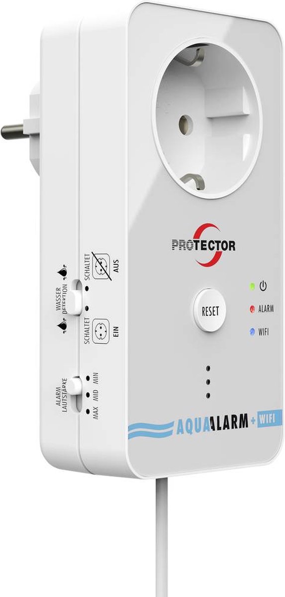 Détecteur deau avec transmission dalarme en WiFi Protector 15021 avec capteur externe sur secteur