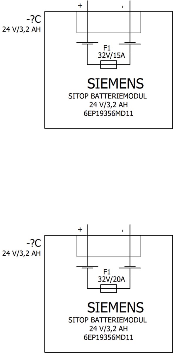 Onduleur (ASI) - Module batterie Siemens SITOP akumulatorski modul 24V/3.2 AH