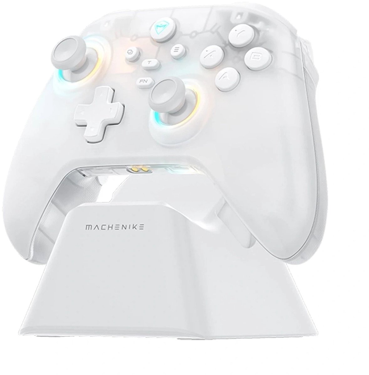 Machenike G3 V2 Wireless Gaming Controller with Charging Station - White - Wireless Controller