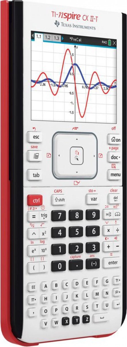 Texas Instruments TI-Nspire CX II-T graphing calculator UK man