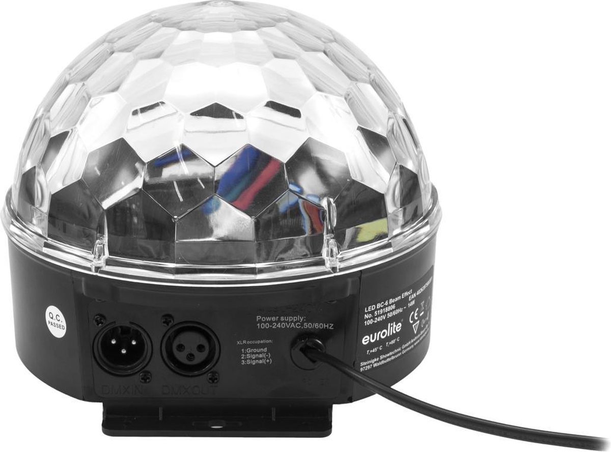 Projecteur à effets LED DMX Eurolite LED BC-6 Nombre de LED (détails):5 x