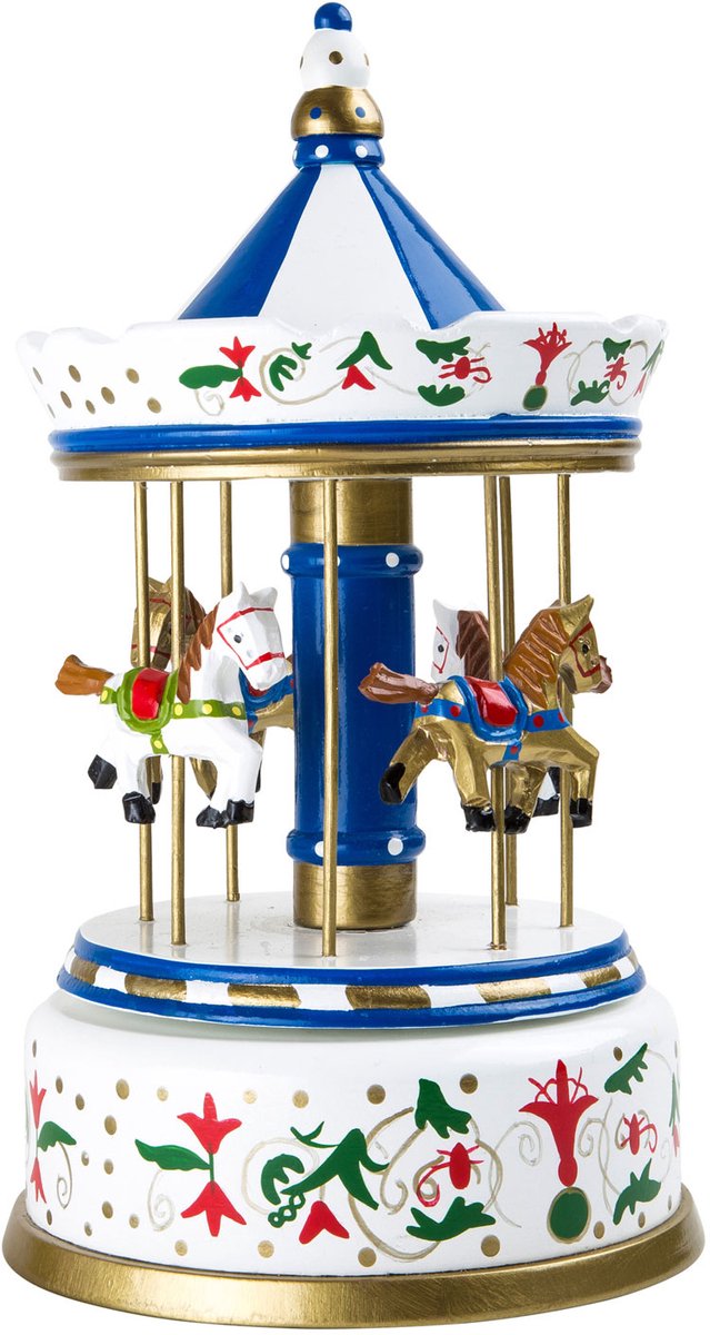Small Foot - Wooden Music Box Carousel Love Story