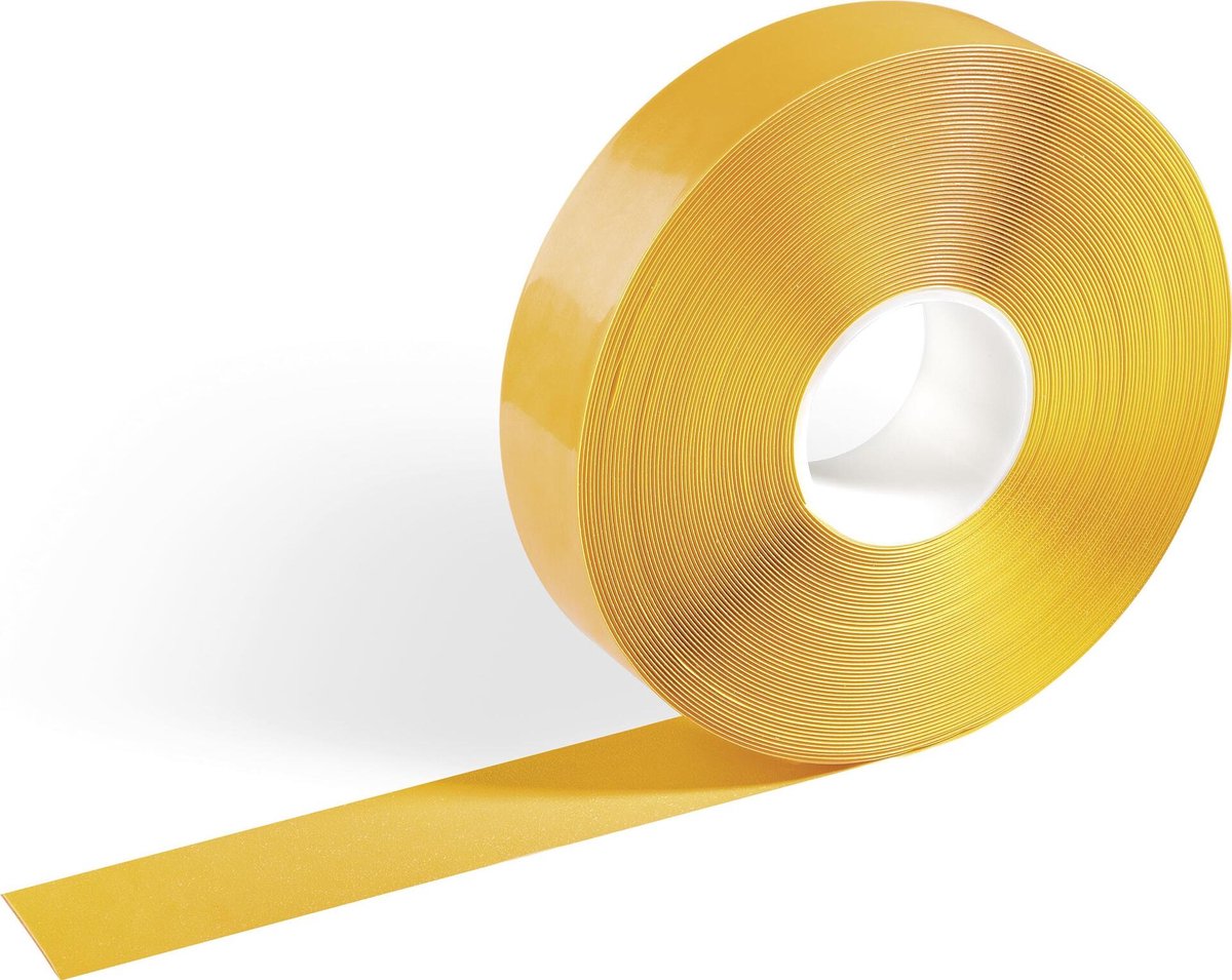 Durable 102104 Bande de marquage au sol DURALINE 0,5 mm jaune 1 pc(s) (L x l) 30 m x 50 mm