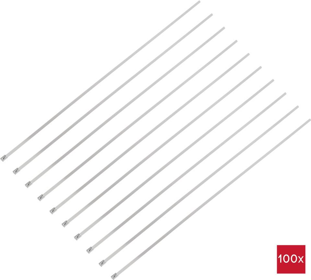 TRU COMPONENTS TC-12647588 Serre-câbles en acier 680 mm 7.9 mm AISI 304 100 pc(s)