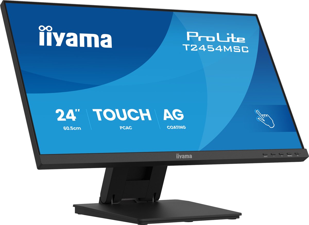 24" iiyama ProLite T2454MSC-B3AG - LED monitor - Full HD (1080p) - 24"
