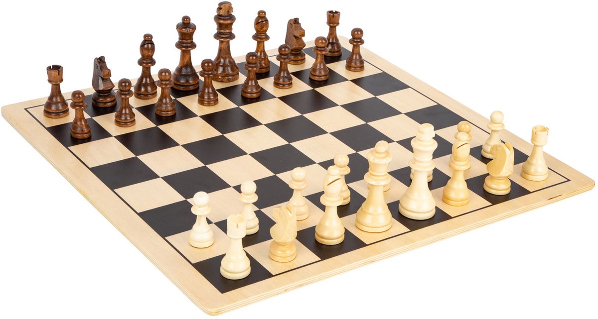 Small Foot - Wooden Chess and Checkers XL