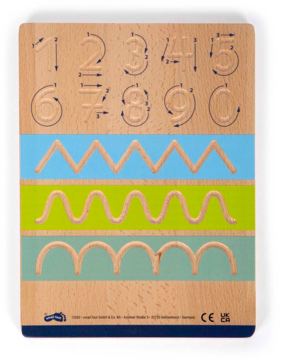 Small Foot - Wooden Writing Board Set for Writing Training