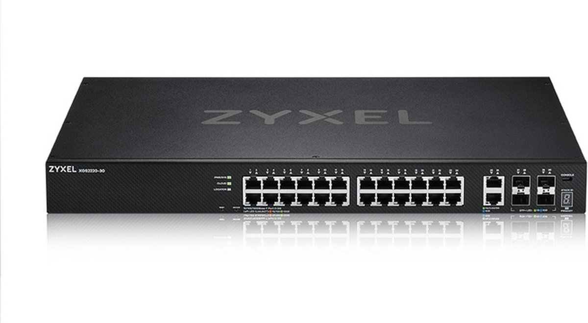 ZyXEL XGS2220 Series XGS2220-30 - switch - L3 access NebulaFLEX Cloud - 24 ports - Managed - rack-mountable