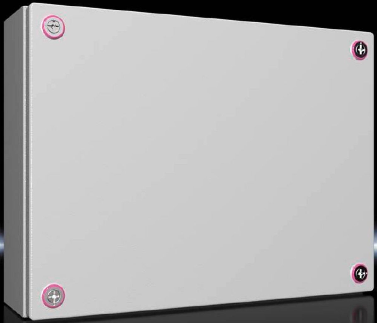 Rittal KX 1511.000 Coffret dinstallation, Boîtier mural 400 x 400 x 120 Tôle dacier gris clair 1 pc(s) Piece